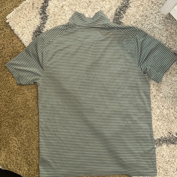 SOLD Nike Dri-fit Polo Shirt- Green Striped - Picture 4 of 4